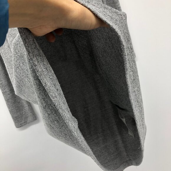 Aritzia Wilfred Free Grey Brinkley Dress Reposa Off One Shoulder Mini Dress S - Picture 8 of 16